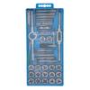 40 Pieces Tap and Die Set High Carbon Steel Fine Thread Taps Dies Hand Wrench Screwdriver Combinatio