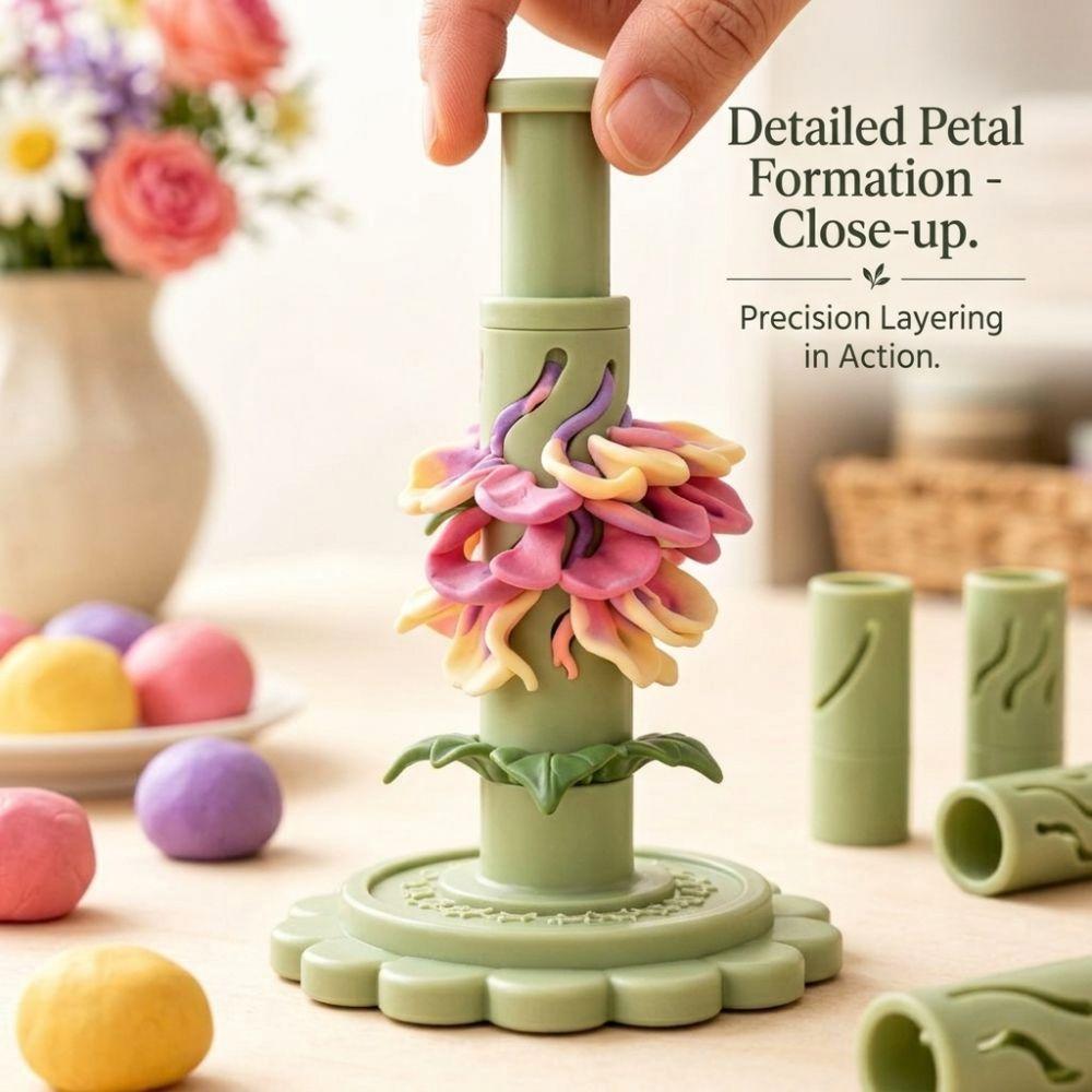 Handmade Modular Clay Bloom Maker 9 Shaping Sleeves Clay Bloom Shaping Sleeves Party Craft