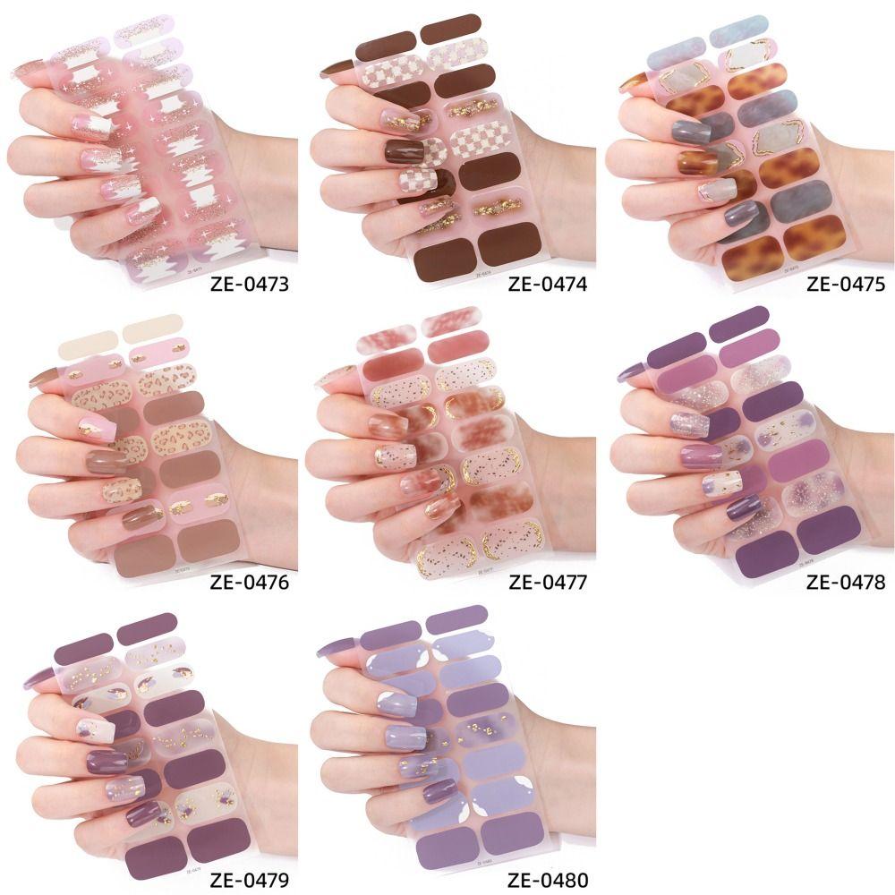 4 комплекта гель-лака для французского дизайна ногтей, полоски 16 полосок, гелевые обертывания для ногтей, изготовление ногтей своими руками