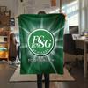 1Pc FC St. Gallen Print Flannel Blanket High Quality Warm Comfortable Cover for All Seasons Perfect for Gifts Home Decor