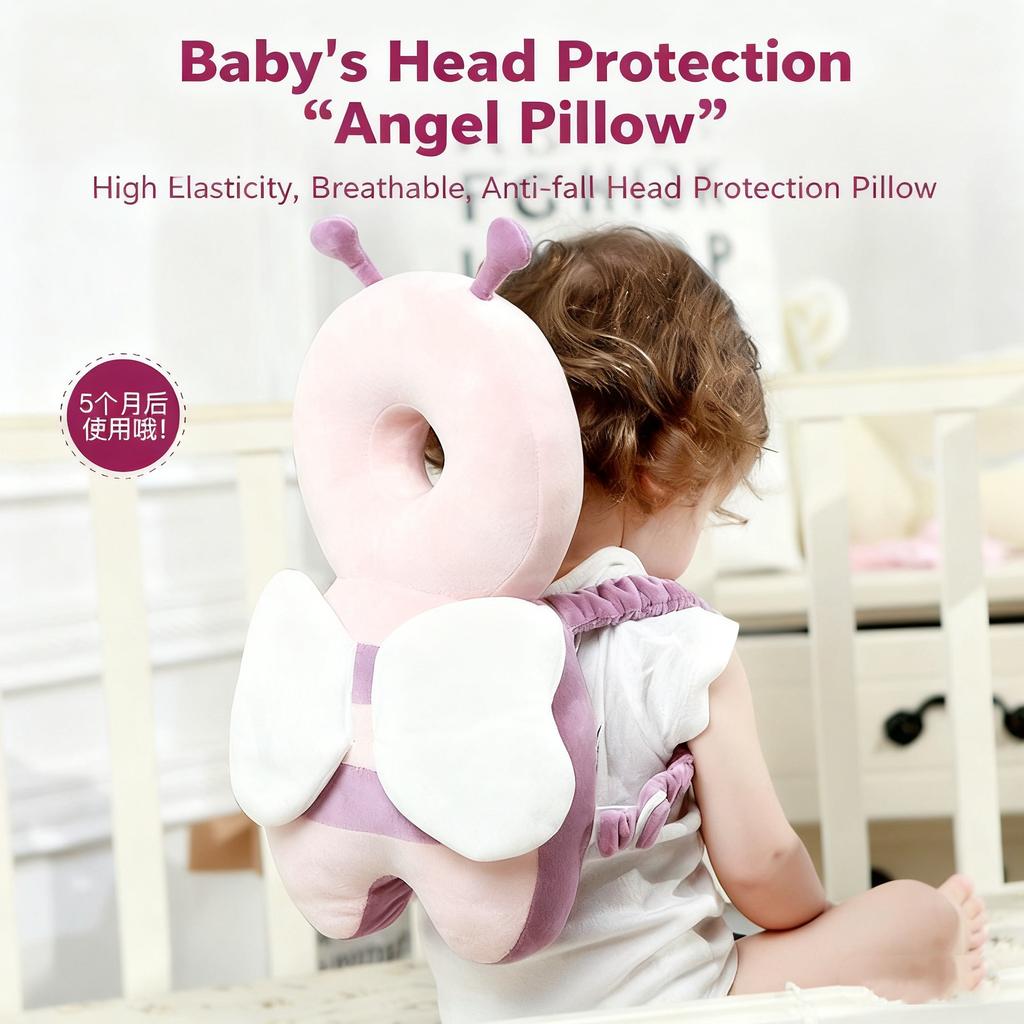 Baby safety equipment, baby walking anti fall pillow, baby headrest, breathable anti-collision protective cap