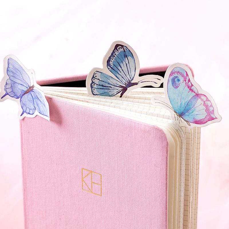 46pcs Butterfly Garden Stickers Set Mini Color Decoration Sticker Adhesive Seal Letter Gift D6422