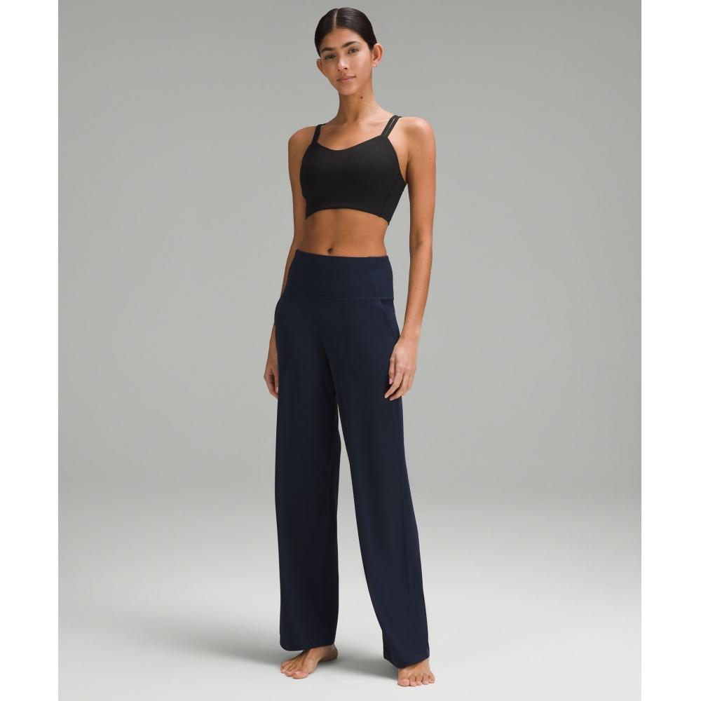 Lululemon Бюстгальтер Like A Cloud RiBBed Longline с легкой поддержкой и чашкой BC черного цвета