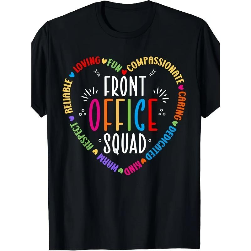 European sizes Men'S & Women'S Cute School Secretary Admin Appreciation Front Office Squad Graphic T-Shirt