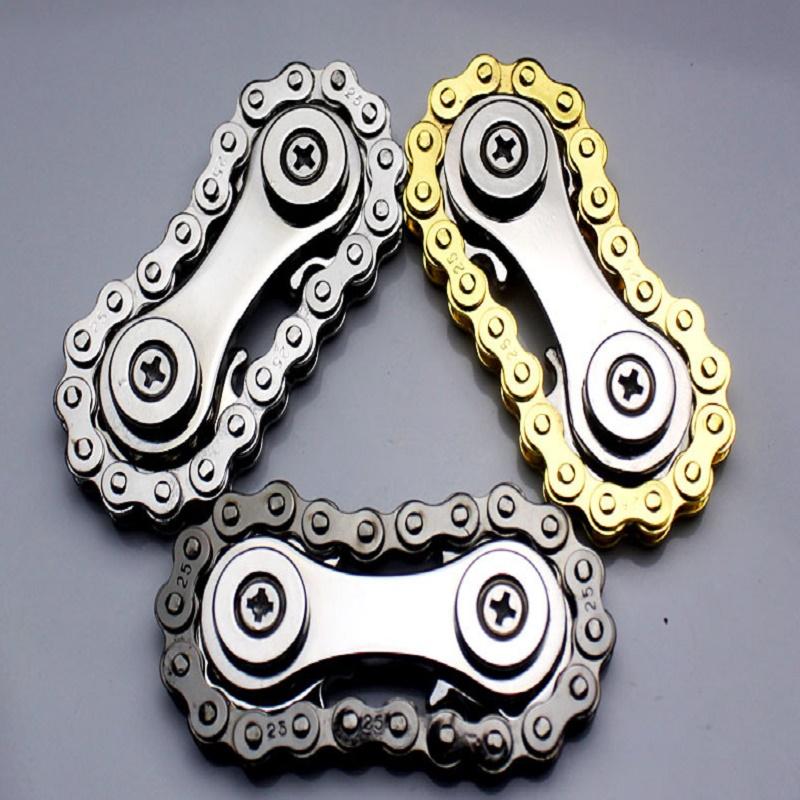 Sprockets Flywheel Fingertip Gyro Chains Metal Toys Anti Stress Figets Spinner Popite Antistress Spiner Simpl Dimmer Bicycle DIY