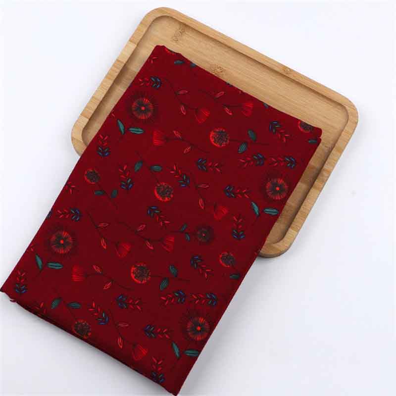 Хлопковая и льняная набивная ткань Ткань Богемная одежда Скатерть Стиль ретро Износостойкая и долговечная Штора Этнический стиль Красивый цвет