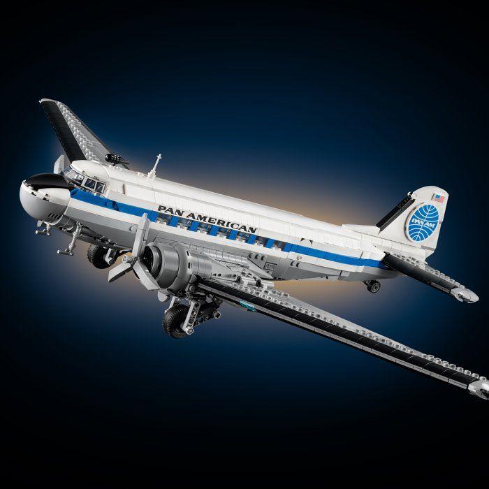 LEGO Icons 11378 - Exclu Cdiscount - Avion de Ligne Douglas DC-3 de la PAN AM - Set Adulte - Maquette Rétro