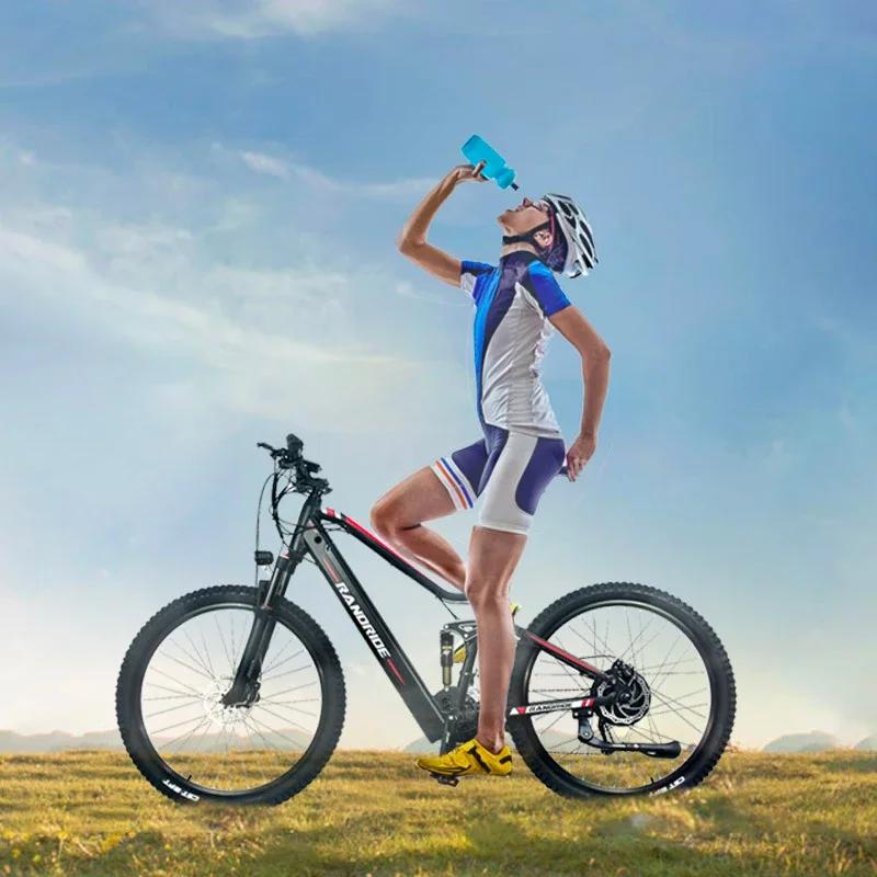 RANDRIDE YS90 1000W 48V 13.6AH электрический велосипед с гидравлическим тормозом горный электровелосипед с полной подвеской для взрослых