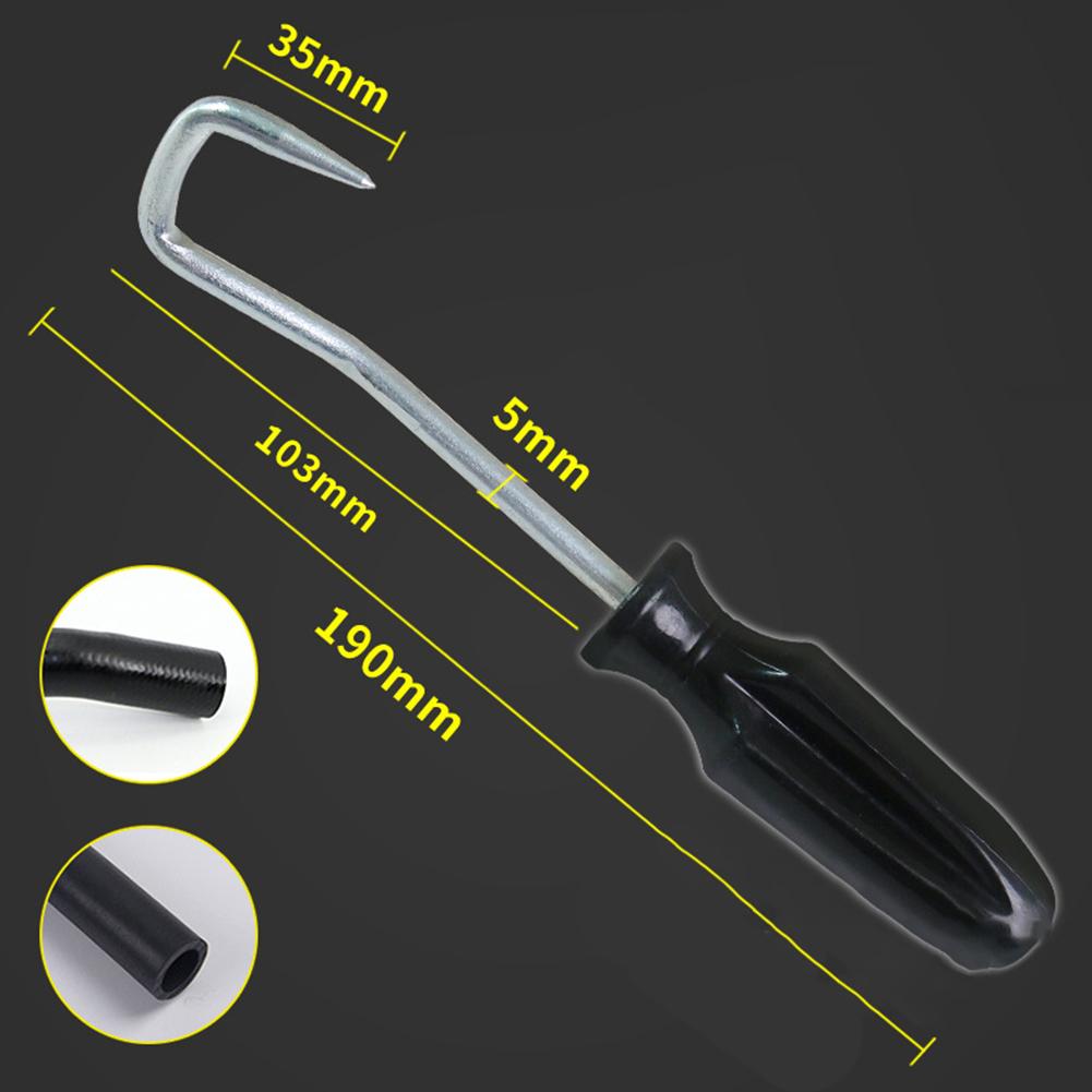 Mechanic Grade Hose Removal Hook 190mm Stainless Steel and Nylon Handle for Fuel Coolant and Brake Line Service