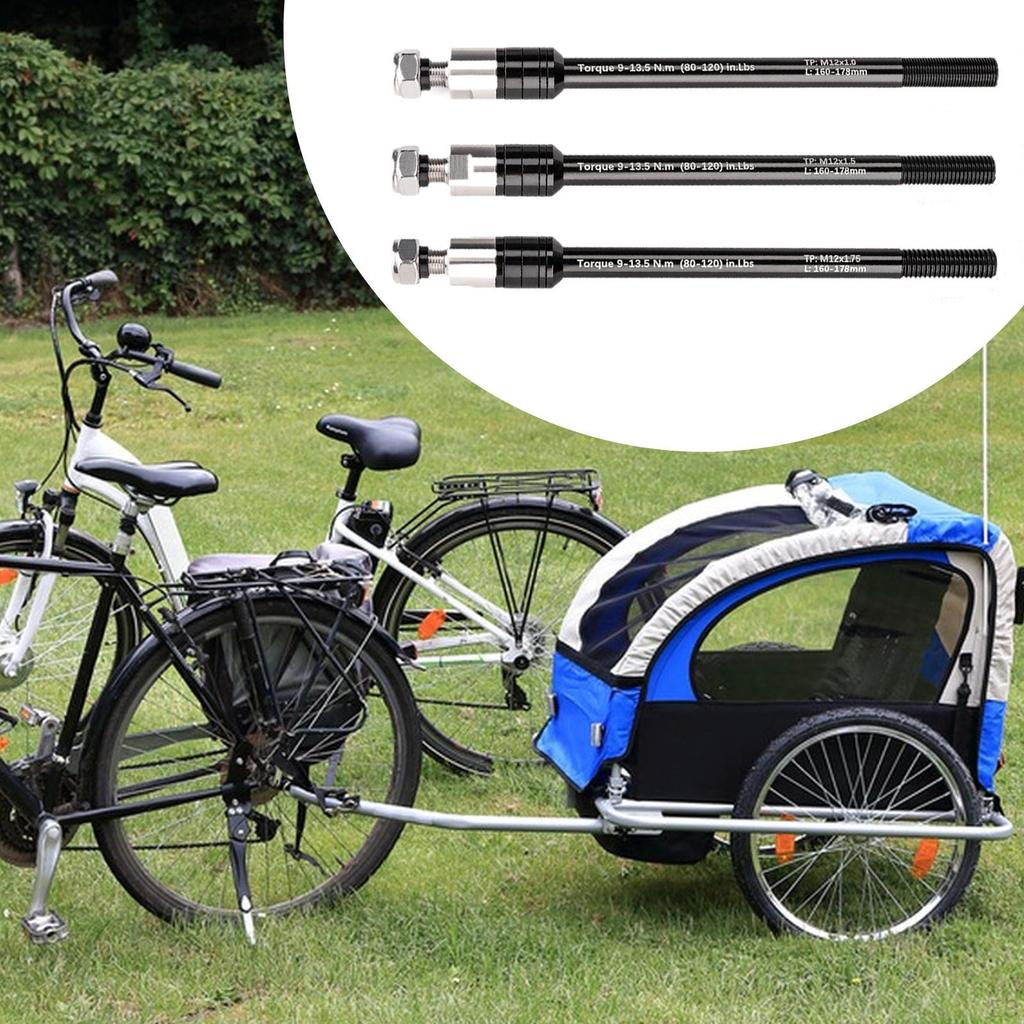 Trailer Thru-axle Converter Replacement Attachment for Bikes