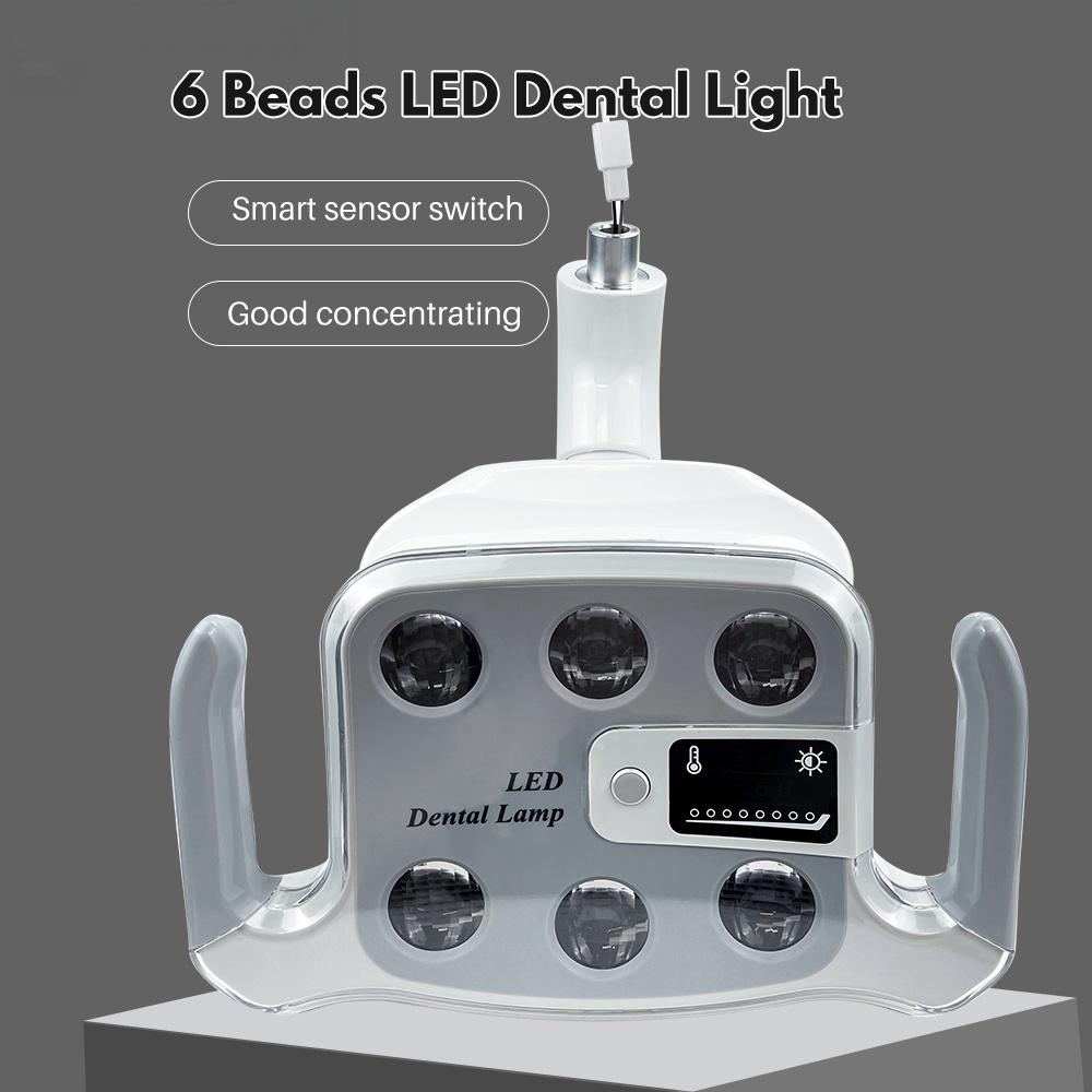 Dental Operation Oral Lamp Shadow 2-color LED Light Touch button Adjustable Color Temperature For Implant Dentistry Equipment