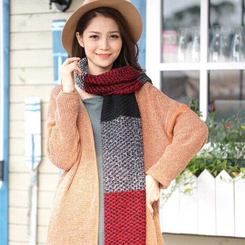 Autumn and Winter Color Wool Winter Big Scarf, Couple Shawl, Women's Warm Fashion