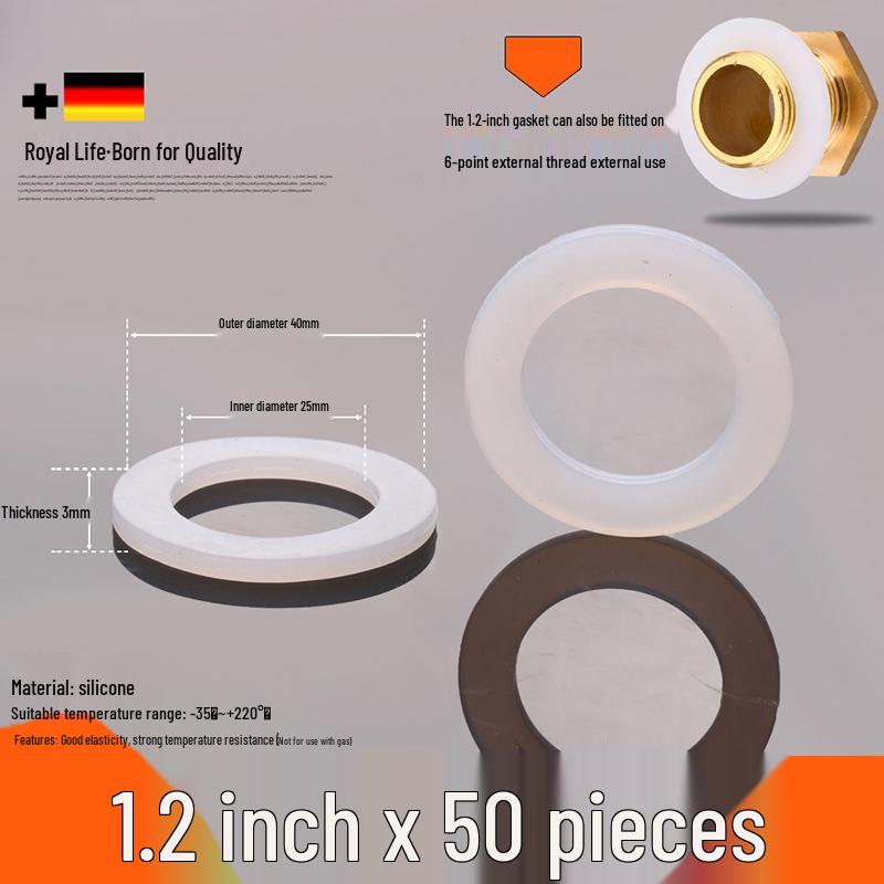 Силиконовая резиновая шайба 1 дюйм для водопроводных труб и счетчиков