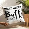 Horror Series BBuffy the Vampire Slayer   Linen Cushion Covers For Decorative Sofa Home Pillows Case Car Chair Pillows Cases