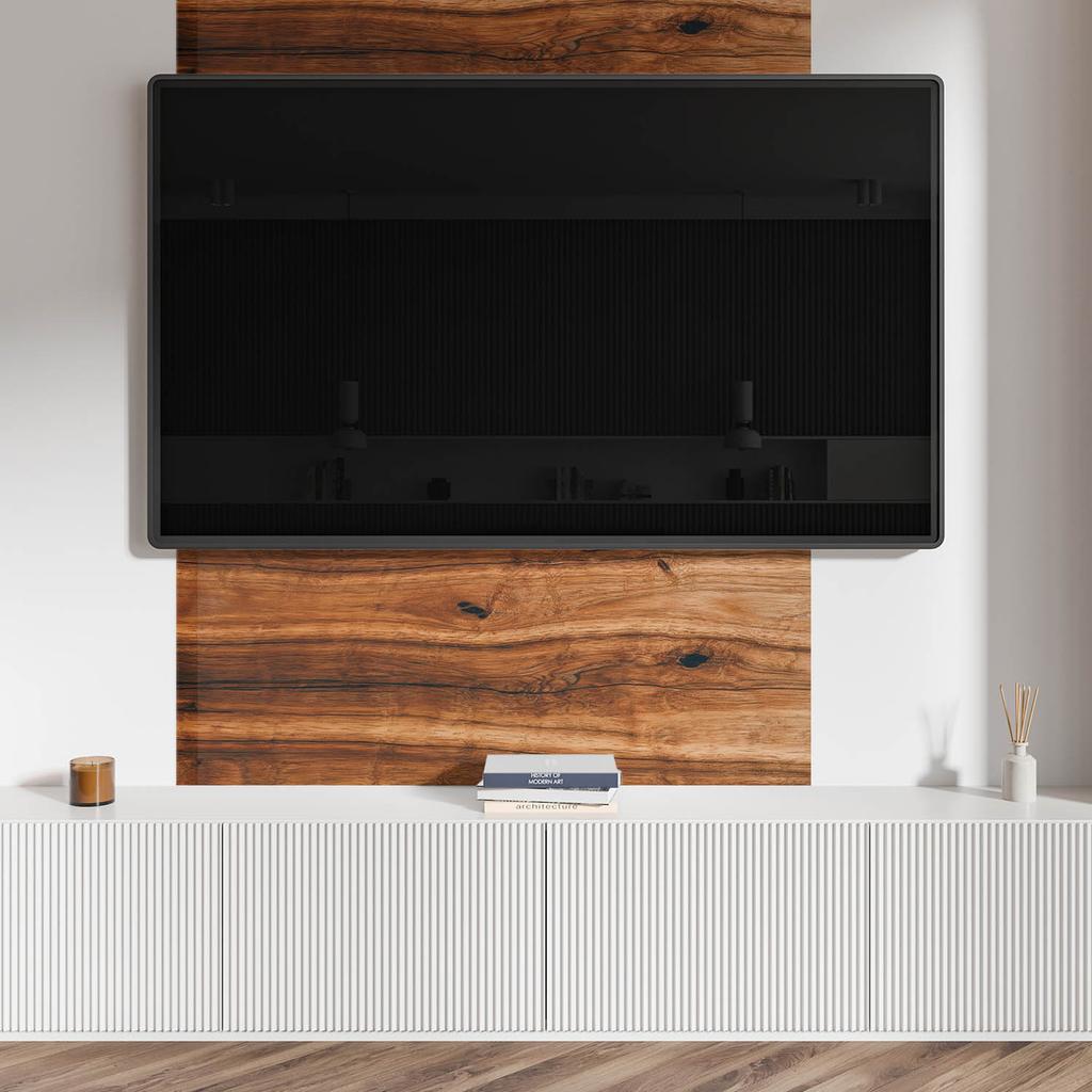 Panel Winylowy Z Nadrukiem - Dekoracja Do Sypialni 120X60 Cm Naturalny Wzór Drewna