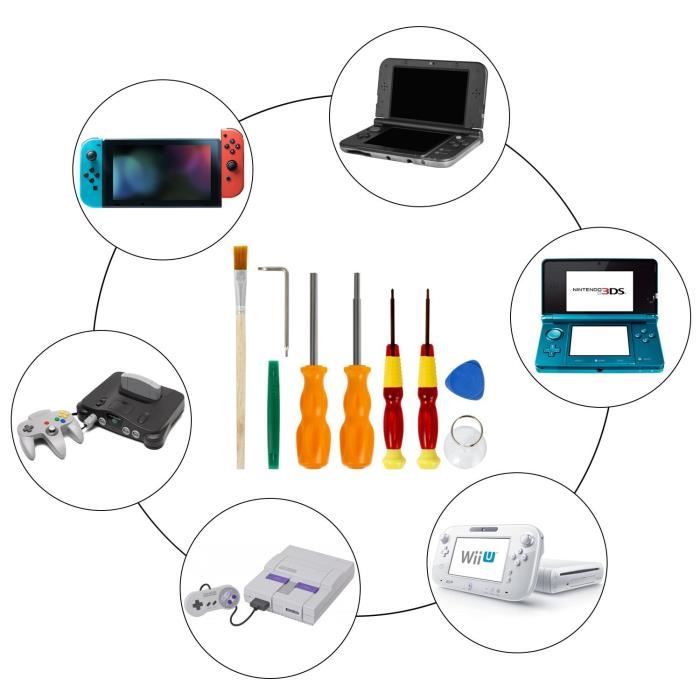 Tournevis Nintendo - Younikoo Precision Tournevis outils de réparation Kit pour Nintendo Switch / DS / DS Lite / Wii / GBA