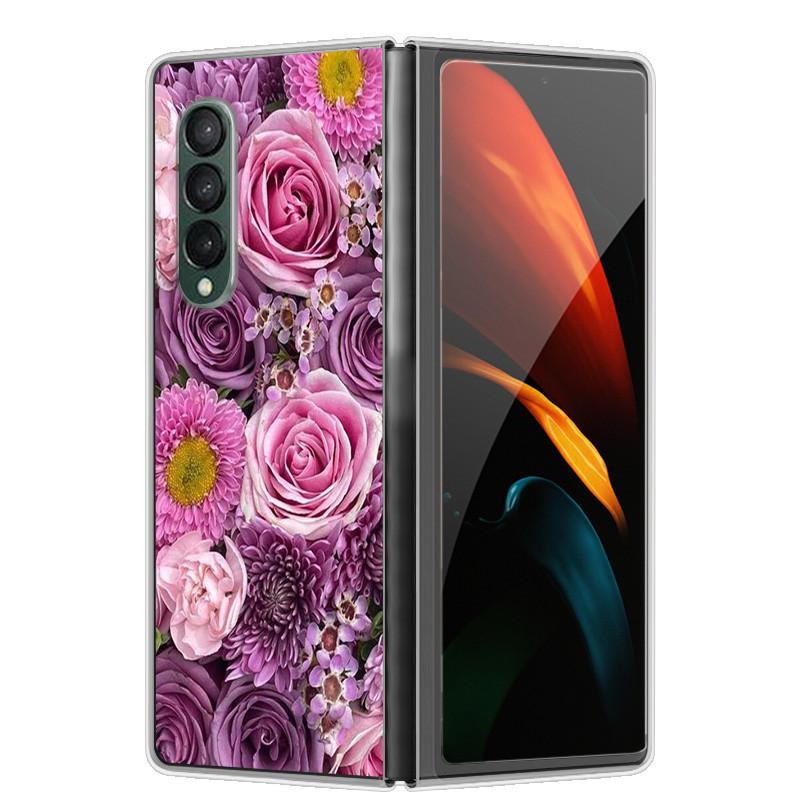 Чехол для Samsung Z Fold 5 Милый Модный Жесткий Прозрачный Чехол для Телефона для Samsung Galaxy Z Fold5 5G ZFold 4 6 5G Защитный Чехол ZFold6