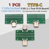 24 Pin Type-C Test Board 2.54mm Pitch USB 3.1 PCB Adapter Type-C Connector Socket  For Data Line