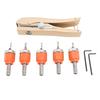 6PCS Set Countersink Drill Bit Set Multifunctional Adjustable Tapered Drill Bit for Woodworking