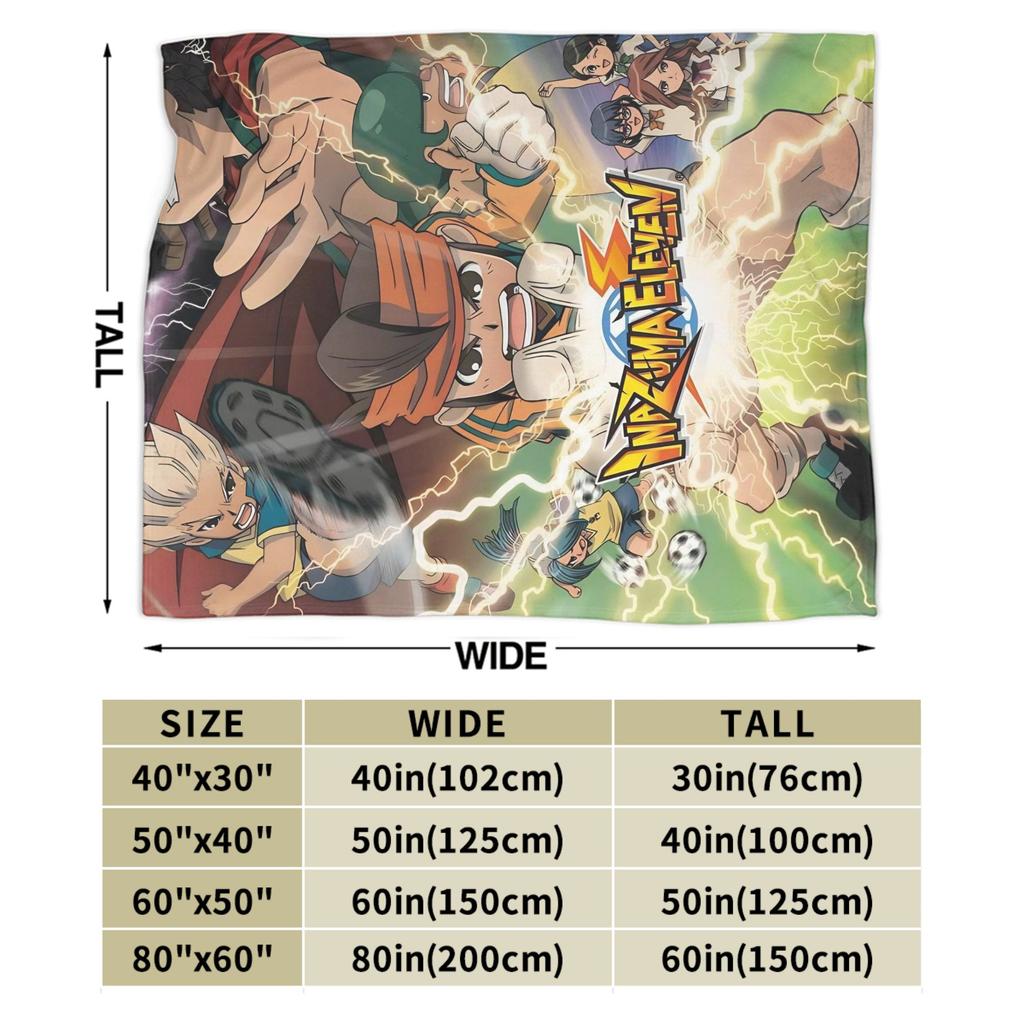 Inazuma Eleven Axel Blaz gouenji Blanket Flannel Throw Blanket For Living Room Super Soft Customized Quality Bedspread Gift
