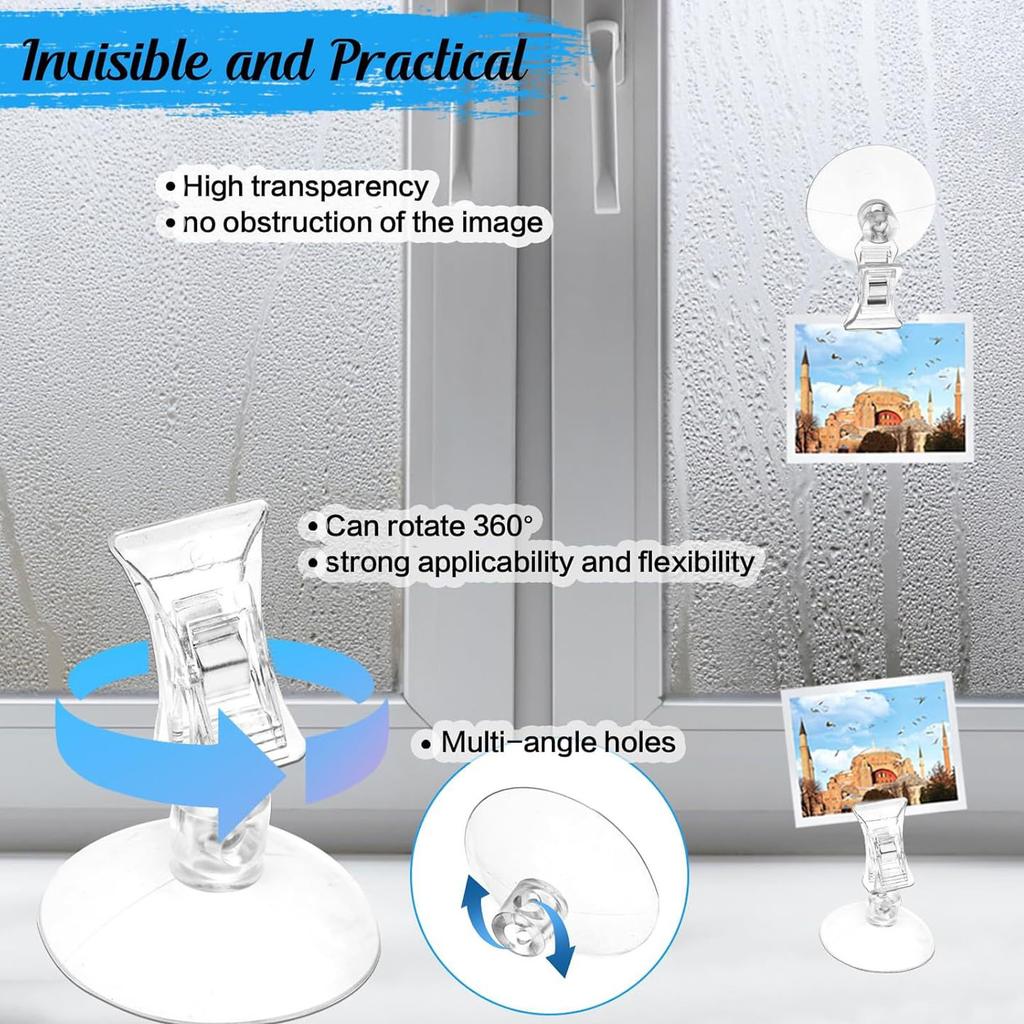 8 шт. Присоски-клипсы, Присоски-зажимы, Держатели, Рекламные присоски-клипсы для ногтевого салона, супермаркета, дома, ванной комнаты