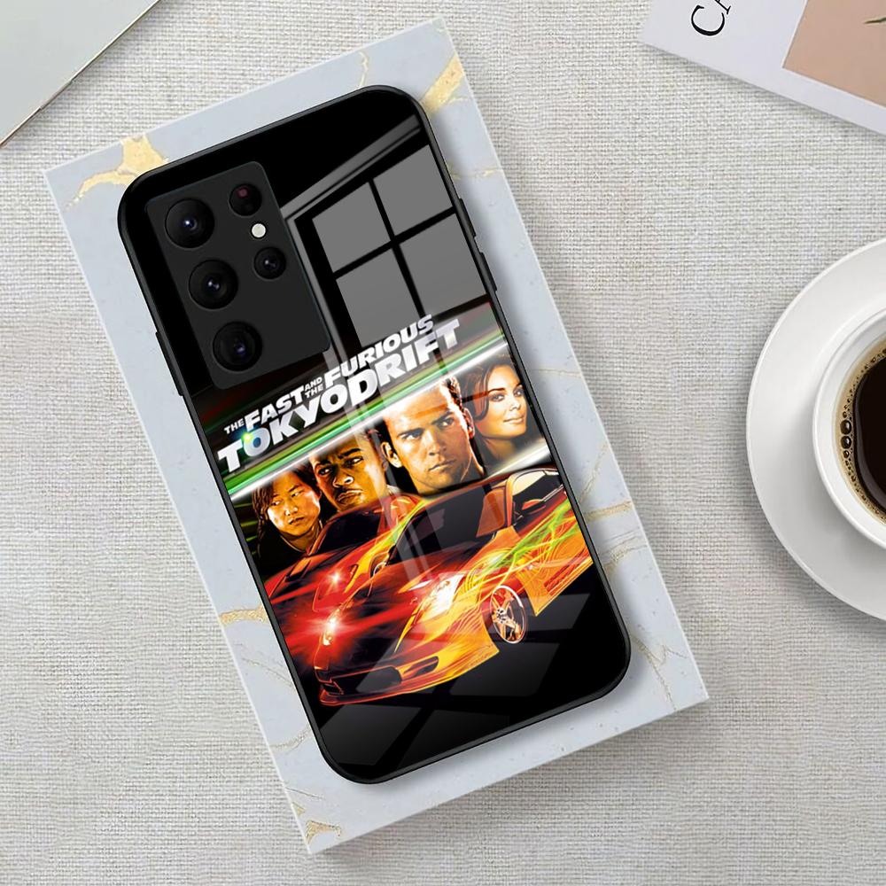 Чехол для телефона «Форсаж» (F-Fast And F-Furious) для Samsung S25 Edge Ultra 23 22 21 20 Ultra Plus S24 Fe A54 53 25 Стеклянная крышка