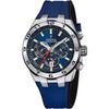 Chrono Bike Rubber Strap Blue Dial Quartz F20671-1 100M Men's Watch