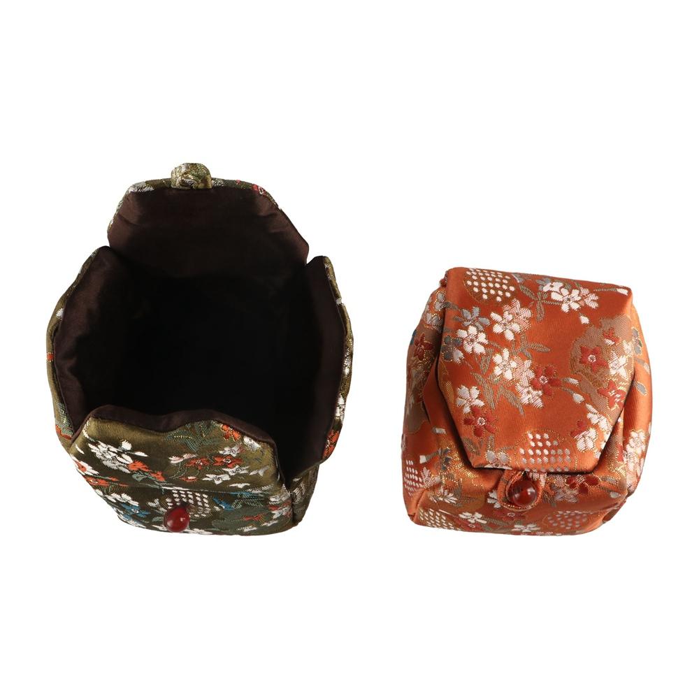 Ретро Брокад Чайный пакетик Китайский стиль Чайные грелки Карманный Чайная чашка Сумка для хранения На открытом воздухе