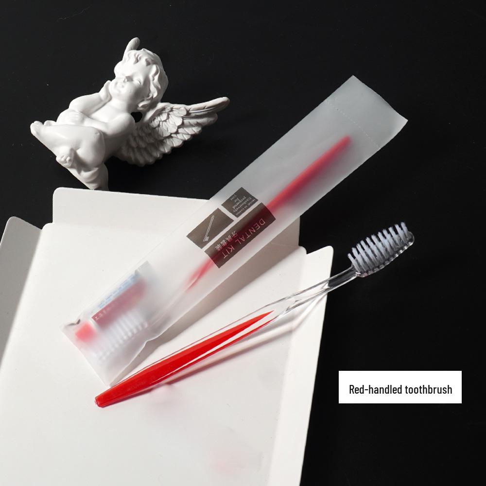 Hotel Soft Bristle Disposable Toothbrush & Toothpaste Set