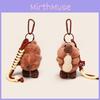 Cute Cartoon Eating Peanuts Groundhog Plush Toy Pendant Keychain For Bag Decor And Gifts