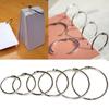 Binding Supplies Hinged Rings Keychain Metal Ring Binder Loose-leaf Book Hoops Circle Book Binder