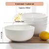 Наборы посуды и прямые глубокие тарелки из костяного фарфора Zhi Shi Pure White