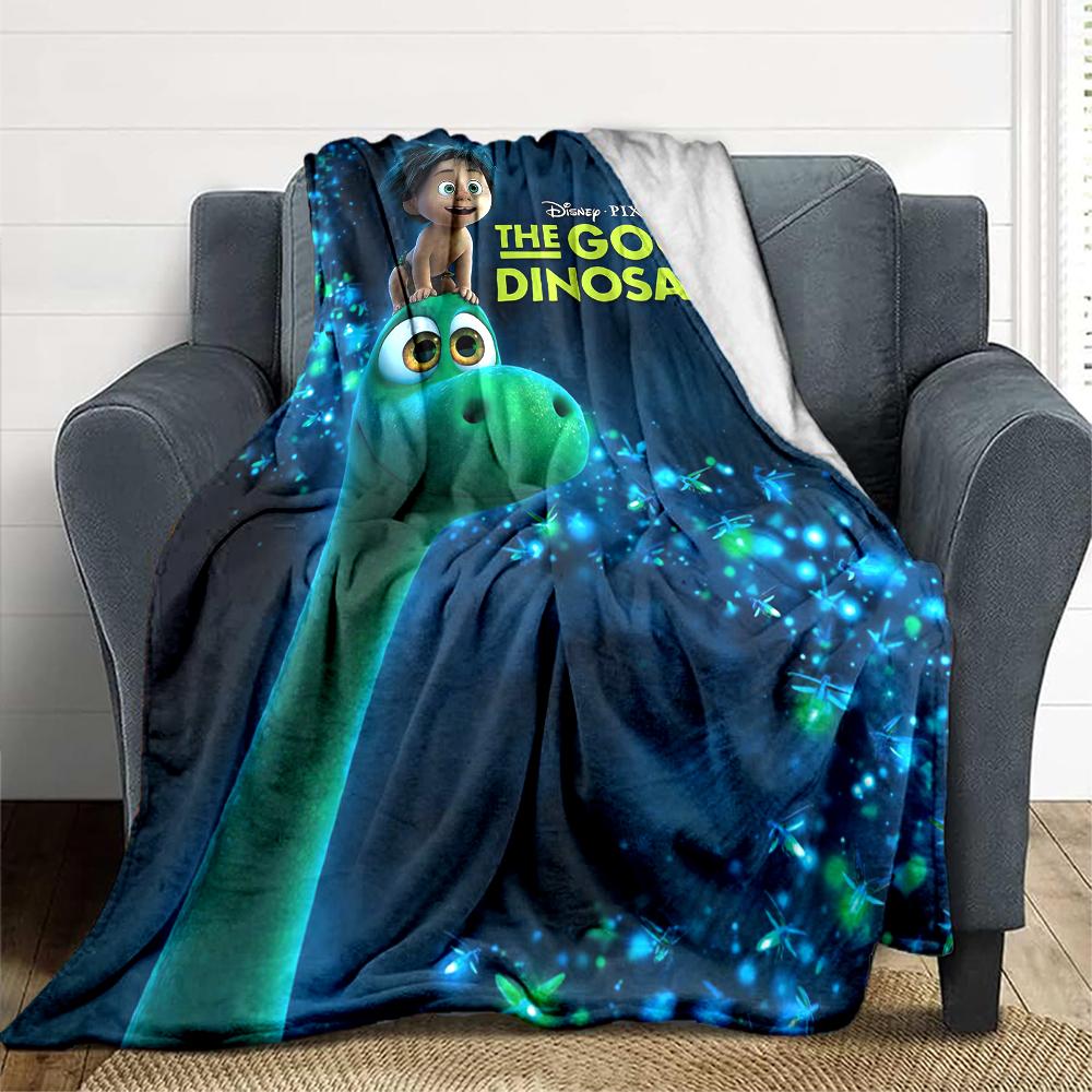 1Pc Good Dinosaur Adventure Blanket Soft And Comfortable Casual Warm Camping Travel Christmas Halloween Xmas Gift M924313