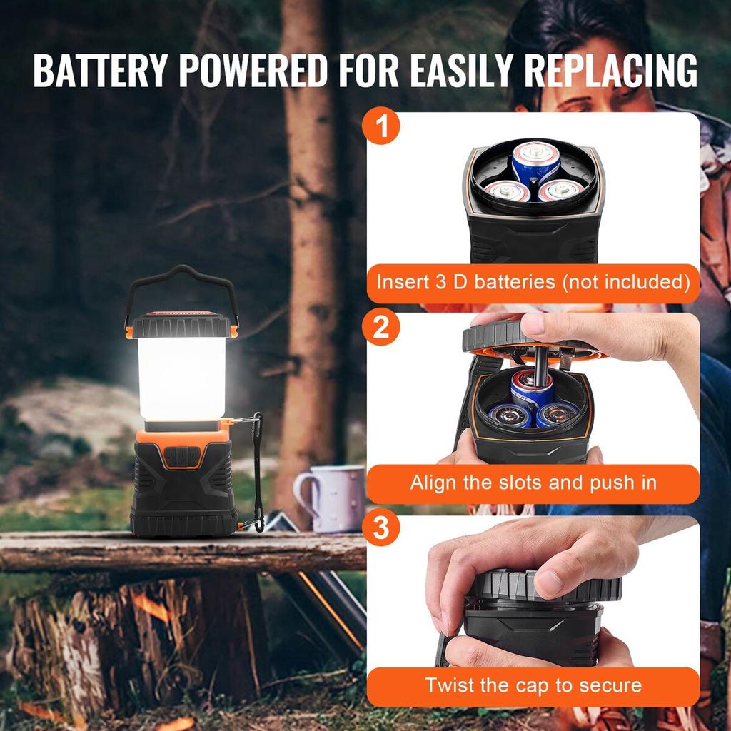 LED Camping Lantern Battery Powered All-in-one for Exceptional Experience
