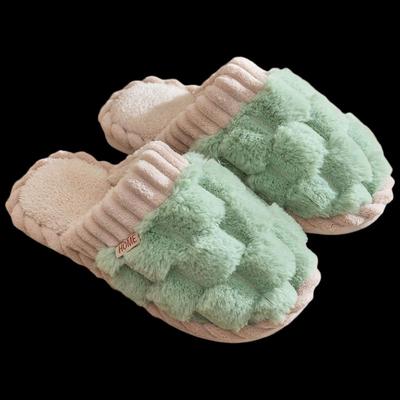 Jianixiong Теплые домашние тапочки из хлопка (2 пары)