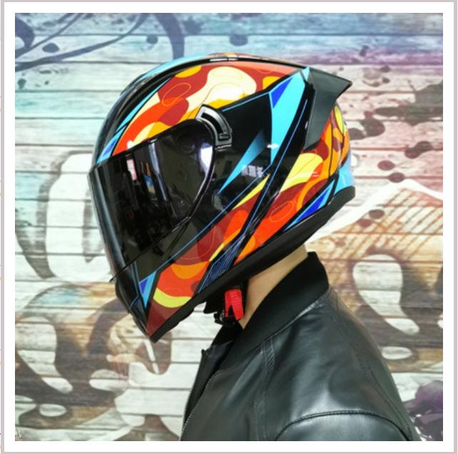 Шлем для электромобиля LVS, всесезонный универсальный для мужчин и женщин, мотоциклетный противотуманный полный шлем, серый гоночный индивидуальность, крутые и электромобили