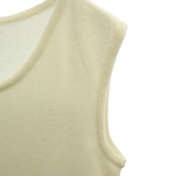 Rene INTERNATIONAL Вязаный свитер без рукавов 38 белый Женский Б/У