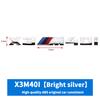 3D ABS M-Standard Sports Competition Emblem Rear Trunk Logo Sticker For BMW M1   X2 X3M X4M X5M X6M X7M Auto Modification  Badge CJ7