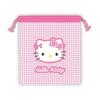 Мешочек на завязке Hello Kitty от компании K (Клетчатая серия) Розовый KTC-KC-PK В205xШ180мм