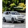 1/32 Cadillac Escalade Модель автомобиля из сплава с высокой имитацией, литая игрушка со звуком и светом, инерционные транспортные средства, декоративные игрушки для детей