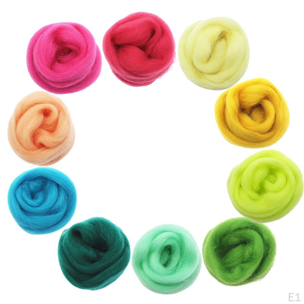 Валяние из шерсти для игрушек для животных, кукол, проектов, 10 г