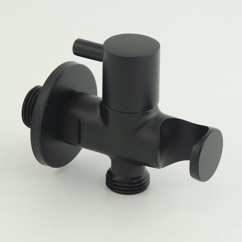 BOSN Brass Shattaf Valve Bidet Sprayer Holder Chrome Finish Modern Design Bathroom with 2-Year Warranty
