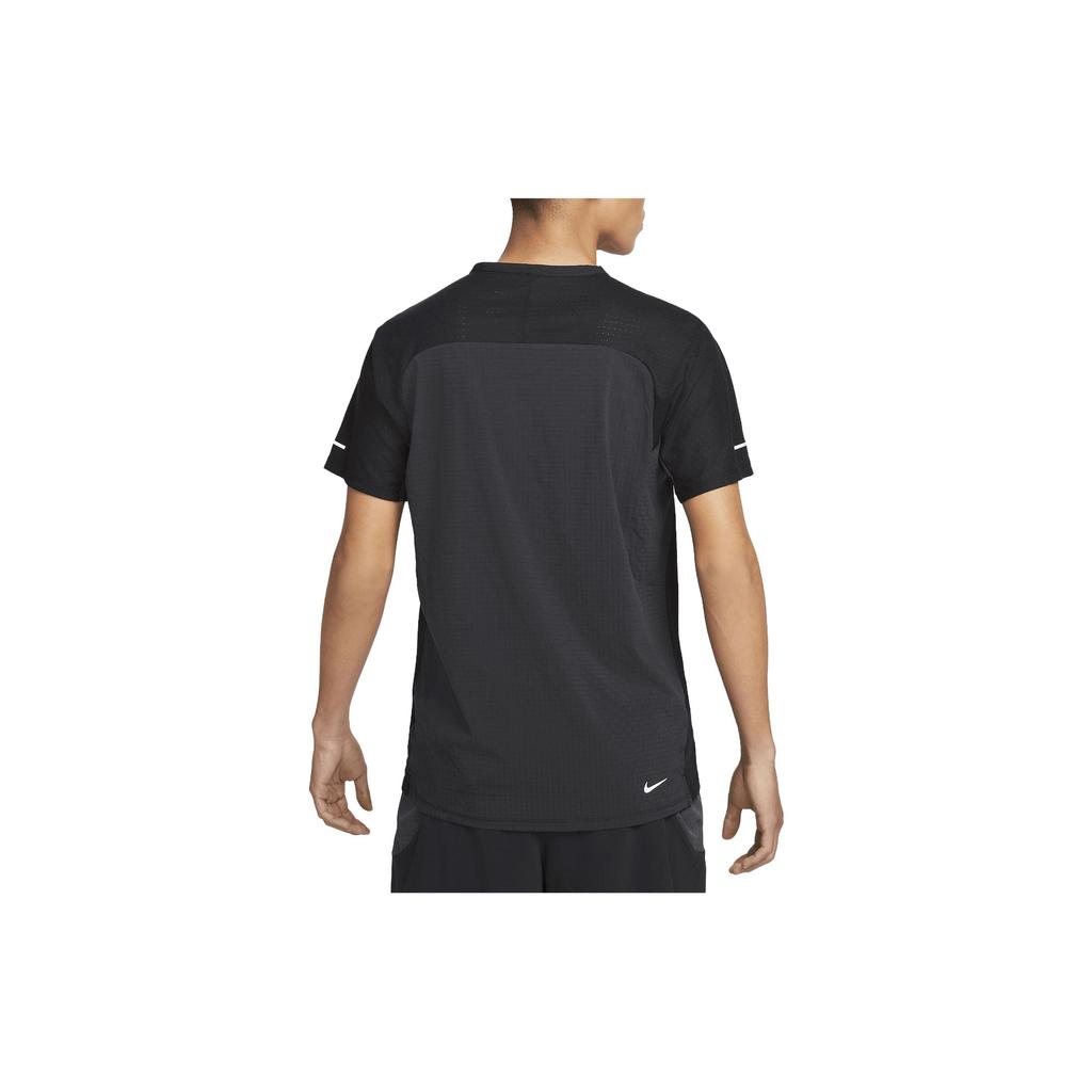 Nike Dri-FIT Letter Print Crew Neck Short Sleeve T-Shirt Men Tops Black DV9306-010