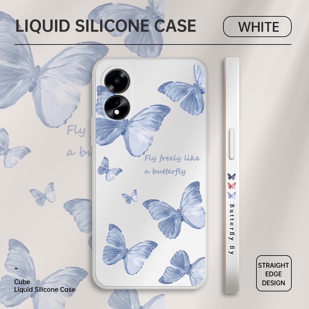 Для OPPO A31 A38 A53 A57 A59 A93 Realme 11 Pro 9 Pro C25 C25S C25Y C30 C65 C67 красочный узор бабочки полный объектив защитный мягкий чехол для телефона