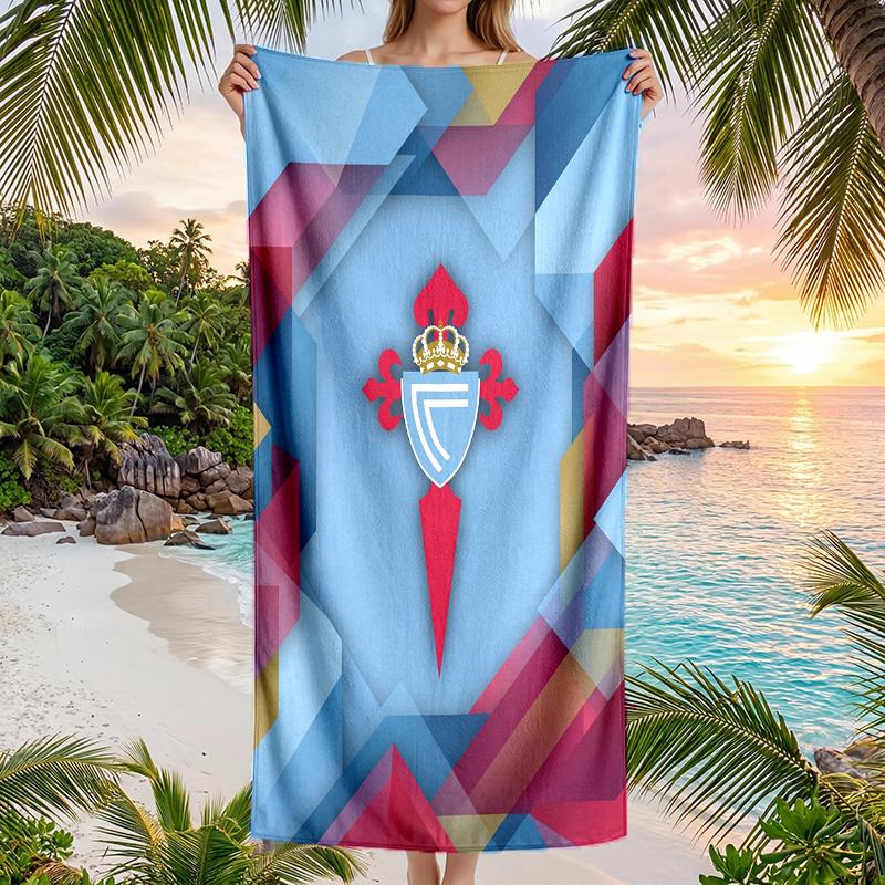 Celta Vigo FC print Quick Dry Beach Towel Microfiber Absorbent Portable Travel Swimming Towel