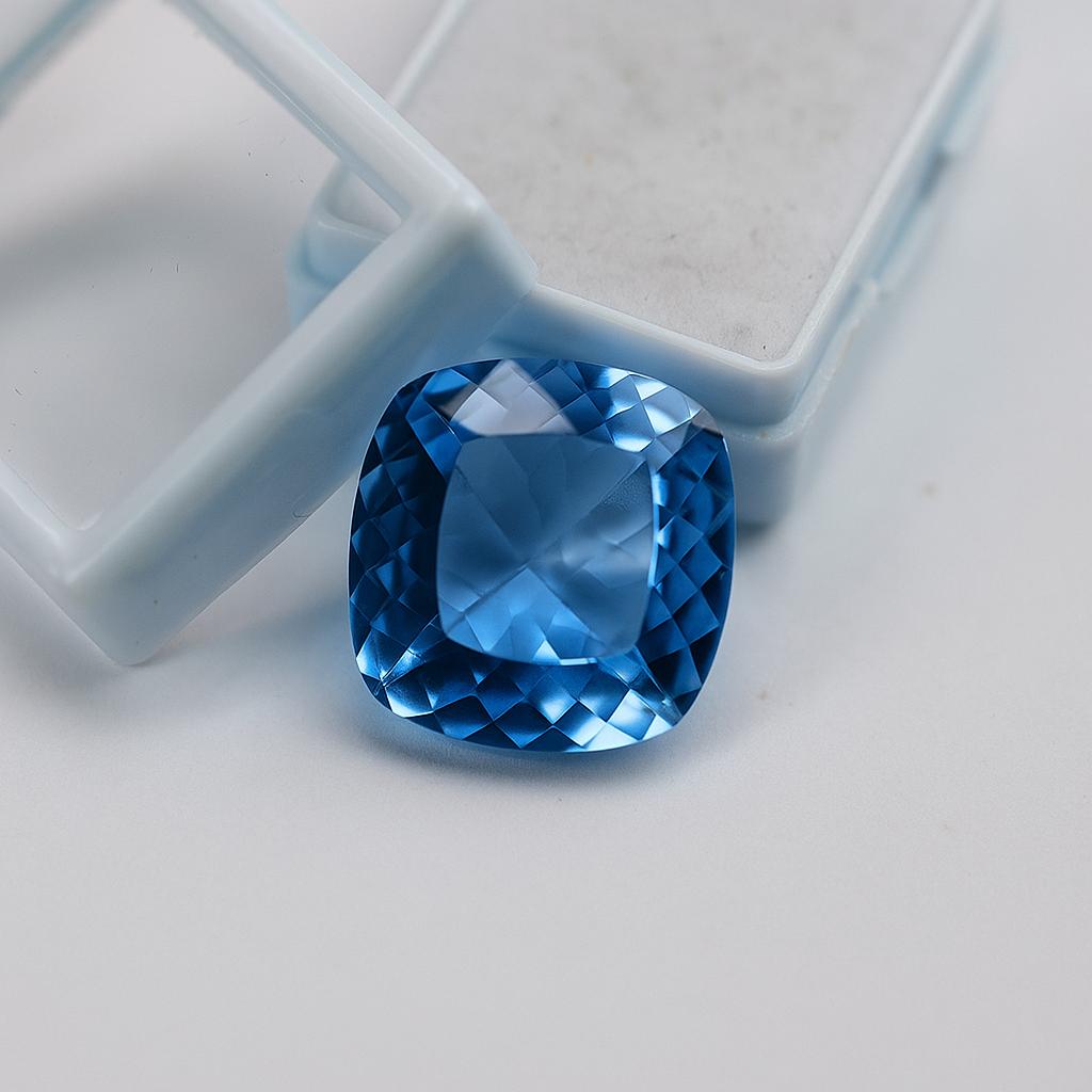 Natural Blue Sapphire Loose Gemstone Flawless 8.30 ct Square Cushion Cut September Birthstone Gift