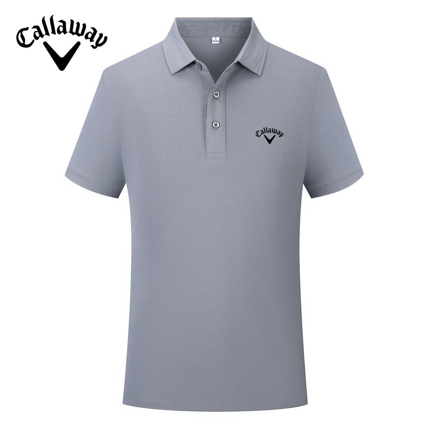 Callaway 2025 Весна/Лето Вышивка Однотонная Спортивная Хлопковая Рубашка Поло Для Мужчин и Женщин Быстросохнущая Пот Впитывающая Рубашка Поло