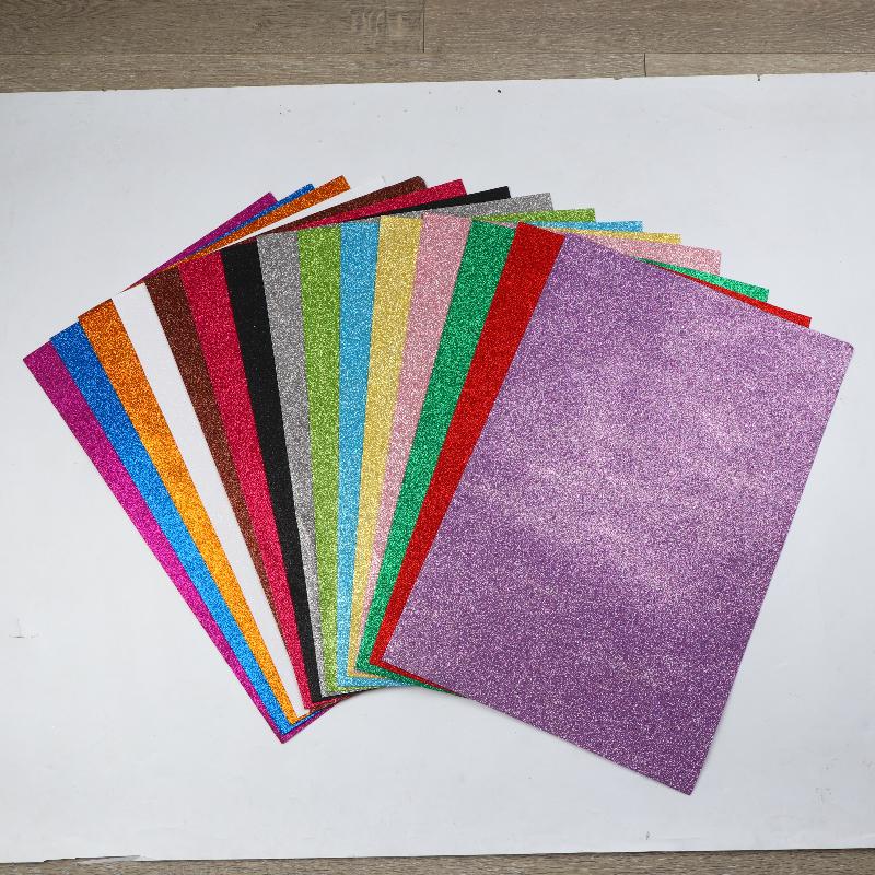 Блестящая блестящая пена EVA Craft Paper 5 шт. 40x60 см 1,5 мм Мягкие губчатые листы для DIY аксессуаров для волос, детских творческих проектов