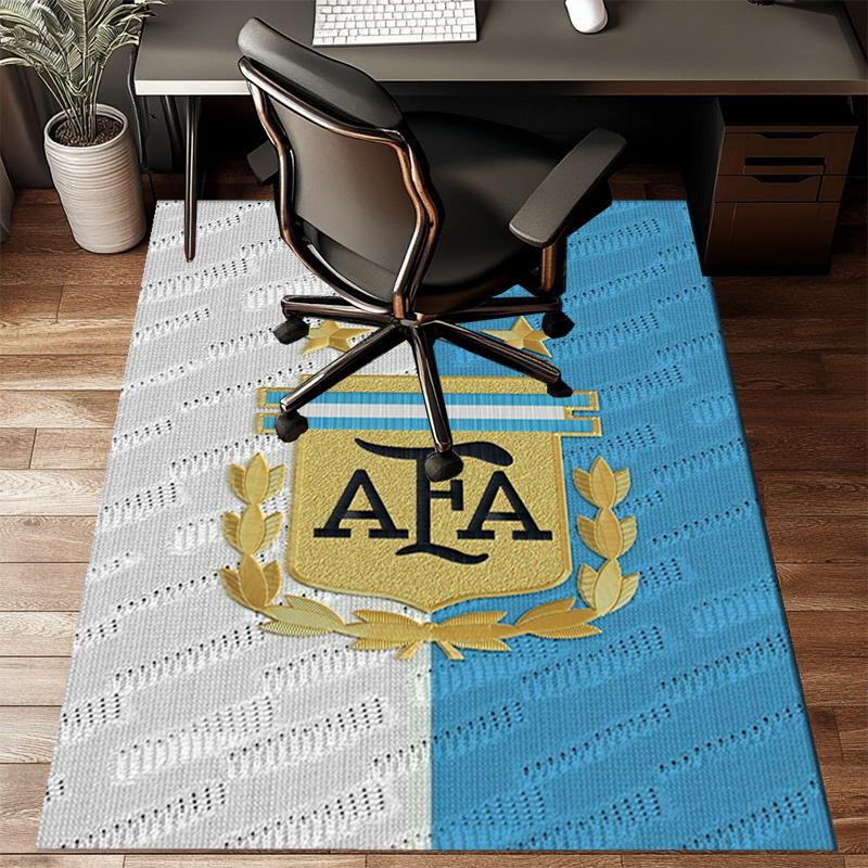 Argentina Football club Printed Office Carpet Chair Cushion Entryway Rug, Rugs for Living Room, Bedroom Christmas gifts