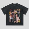 Katseye Graphic Acid Washed Oversized Tshirt Unisex Women Cotton Tshirts Daniela Lara Unisexon Megan Sofia Sophia Print T Shirt Tees